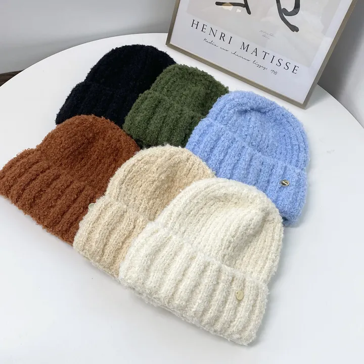 매직 뽀글이 참 스판 무지 겨울 비니 모자 6color 상세 이미지 4