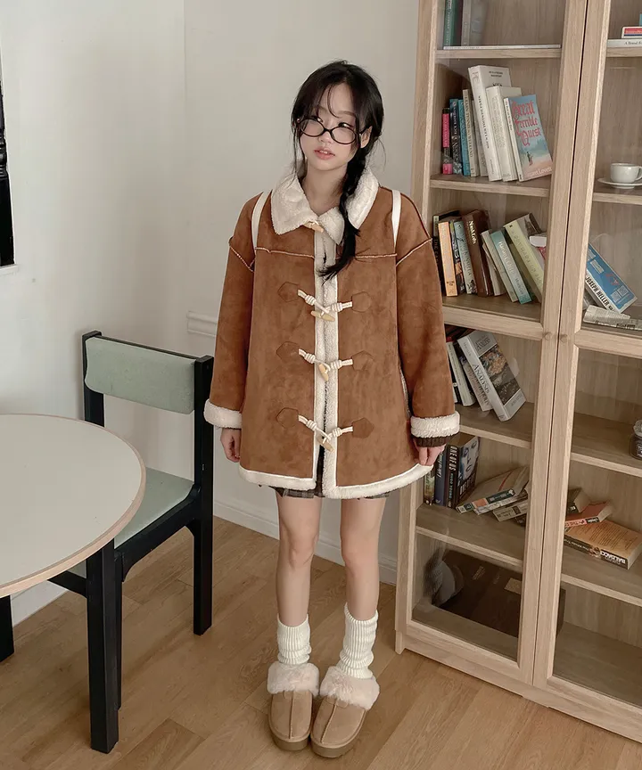 [최저가💗떡볶이코트🤎] 멘지 스웨이드 양털 하프 떡볶이 코트 겨울 / 연말룩 크리스마스 겨울아우터 겨울코트 양털자켓 패딩 뮤잉 상세 이미지 24