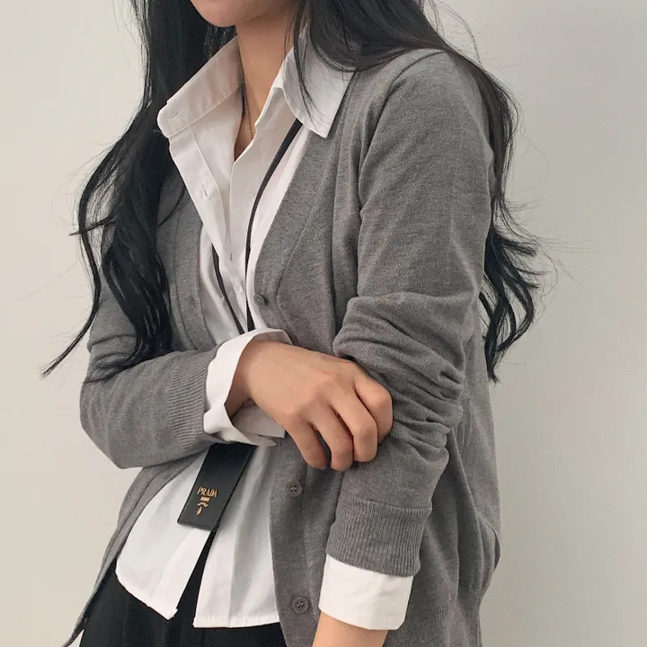 [간절기신상] 가을을 준비하는, 브이넥 니트가디건;5col 상세 이미지 14