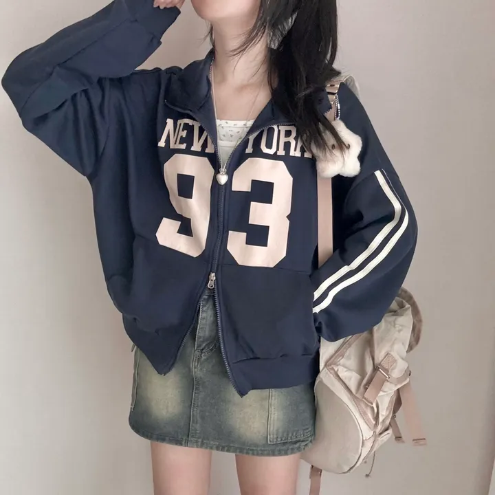 [아방*-*/교복템!] 교복 위에 툭! 93 투웨이 블록코어 두줄라인 오버핏 가을 집업 상세 이미지 26