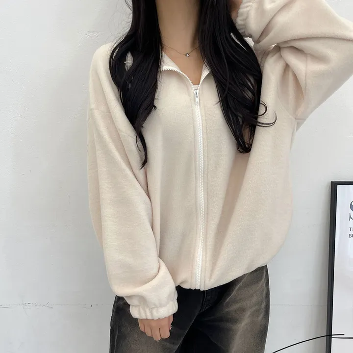 [교복템/루즈핏] 윈터 보송 플리스 집업 - 4color 상세 이미지 24