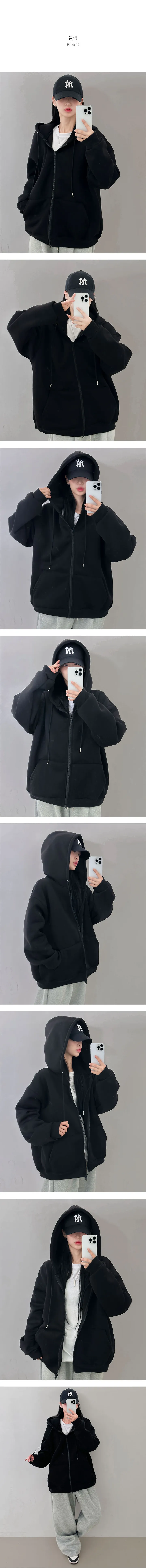 *묶음할인[사이즈선택/데일리템] 투웨이 오버핏 후드집업 상세 이미지 12
