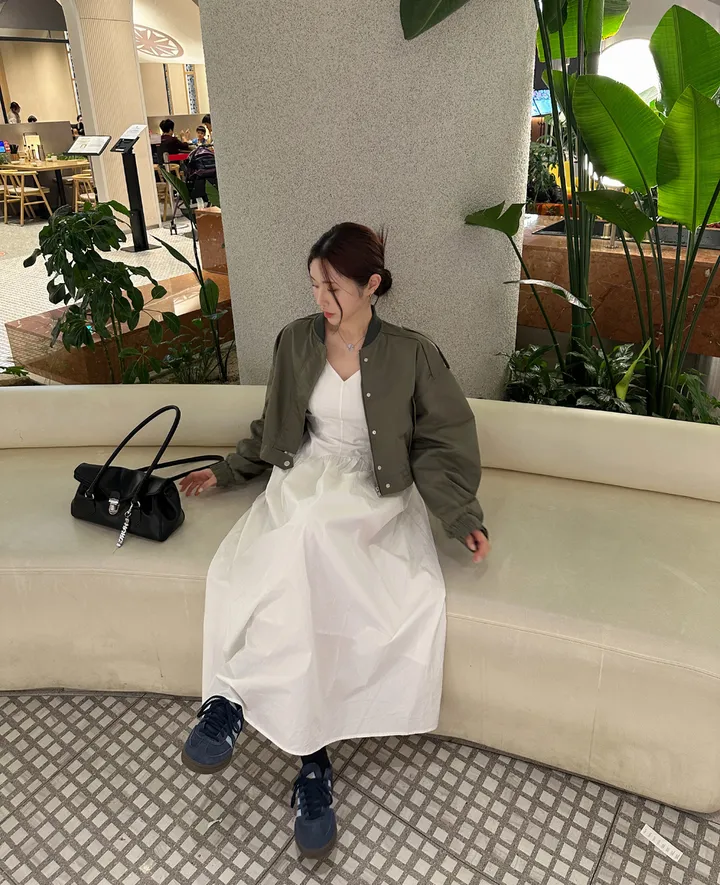 [간절기]  아방 박시 크롭 항공 점퍼 상세 이미지 20