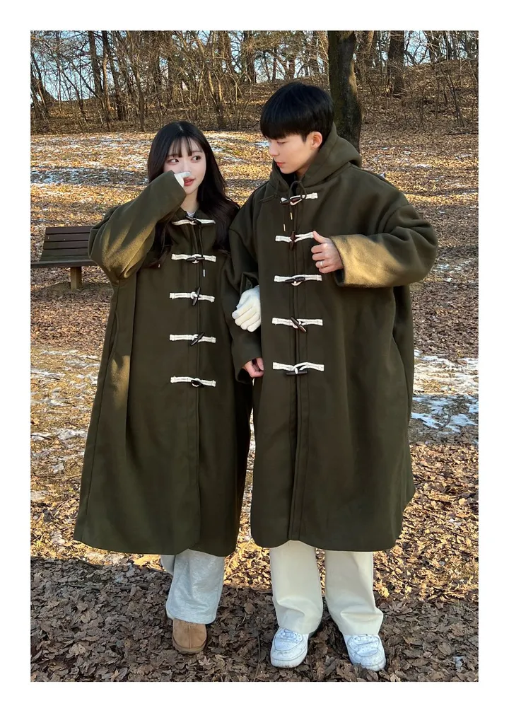 [최저가/숏&롱] 떡볶이 후드 겨울 가을 코트 고퀄리티 남녀공용 아우터 자켓 오버핏 빅사이즈 커플룩 시밀러룩 상세 이미지 38