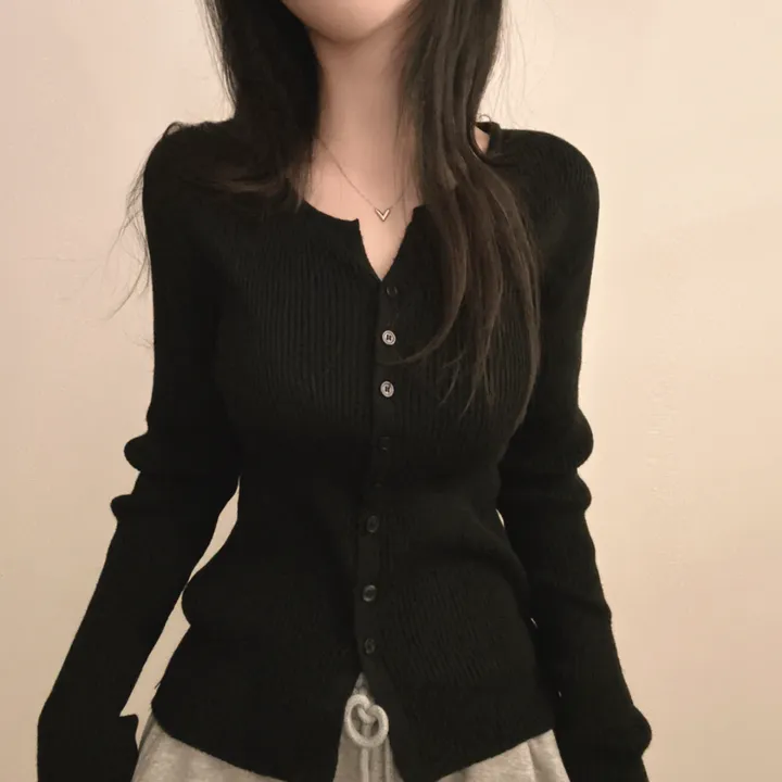 [부들소재,퀄좋아요!] 데일리핏~ 슬림 골지 단추 니트 가디건 5color 상세 이미지 10