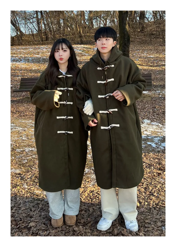 [최저가/숏&롱] 떡볶이 후드 겨울 가을 코트 고퀄리티 남녀공용 아우터 자켓 오버핏 빅사이즈 커플룩 시밀러룩 상세 이미지 37