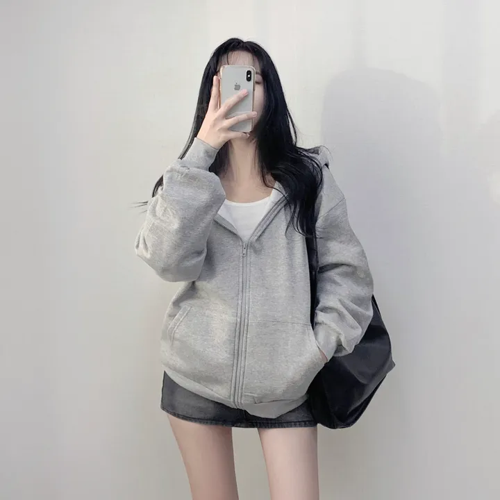 [일반&기모]🚛당일출고🚚활용도 높은 교복템 루즈핏 벨리후드 집업 - 3color 상세 이미지 11