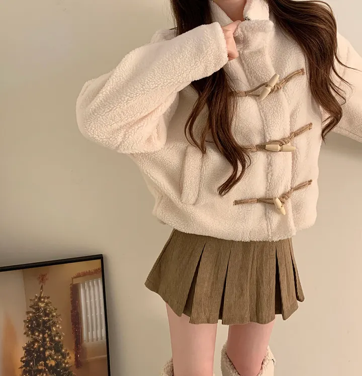 *따수운전체누빔🔥set강추* 포근 토글 덤블 떡볶이점퍼 양털 퍼 뽀글이 자켓 뽀글이집업 이중덤블 누빔패딩 상세 이미지 8