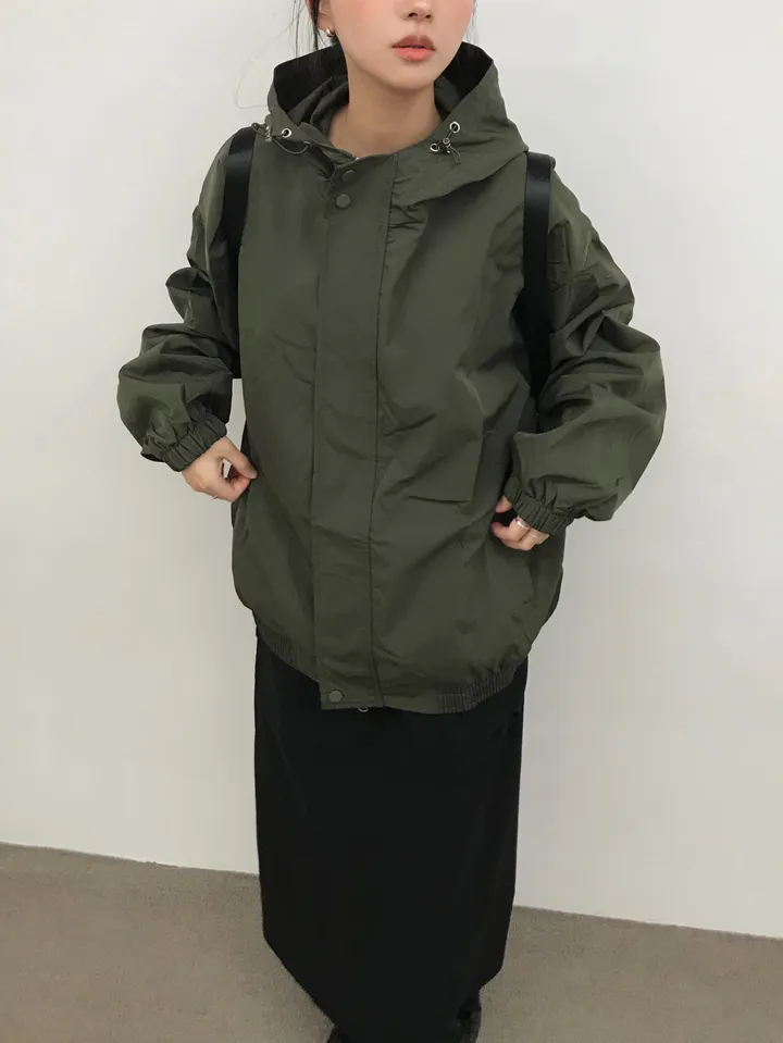 [인기🩶/간절기 아우터] 몬코 나일론 투웨이 바람막이 후드 윈드브레이커 자켓 (2color) 상세 이미지 14