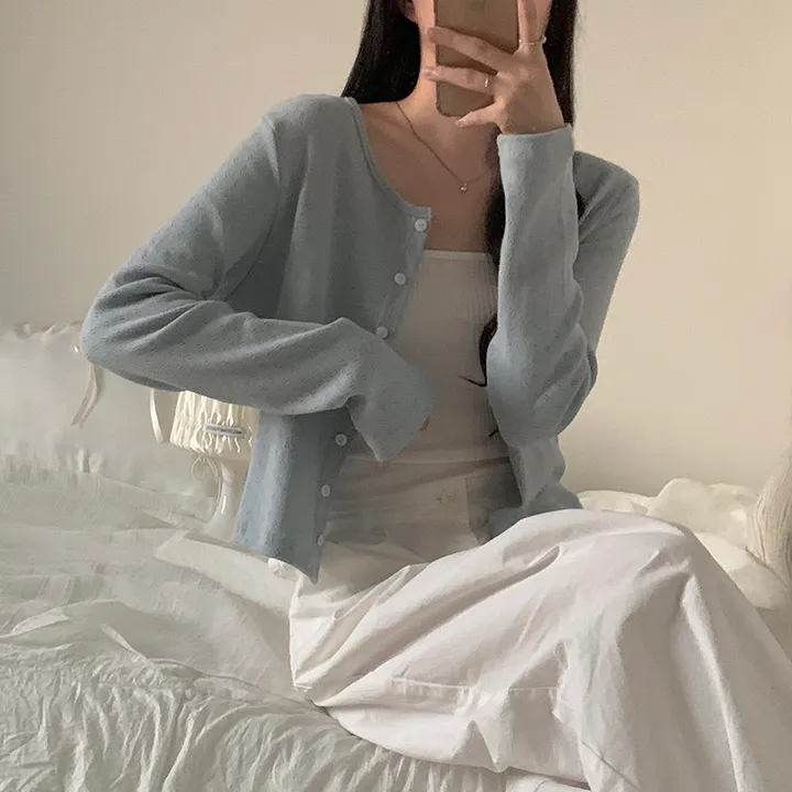 로로 펀칭 가디건 (8color) 상세 이미지 67