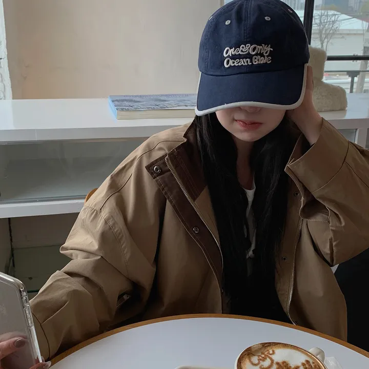 [봄야상💌] 마린 남녀공용 오버핏 배색 워크 야상 자켓 - Jk 상세 이미지 23