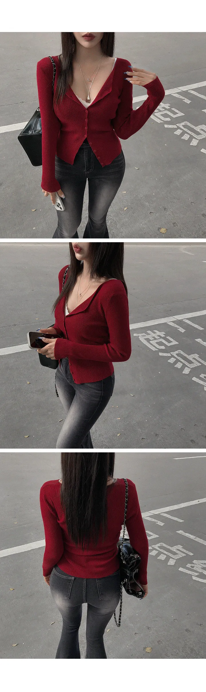 *단독진행/핏존예* 캐시 슬림핏 셔링 골지 소프트 가디건 셔링가디건 골지가디건 얼리어텀 가을가디건 가을아우터 가을옷 가을신상 상세 이미지 7