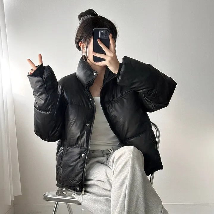 [최저가🔥] 꾸안꾸 강추! 루즈핏 패딩 점퍼 학생 대학생 데일리 데이트 캐주얼 캠퍼스 신상 특가 할인 봄 여름 가을 겨울 여행 수학여행 졸업 개강 졸사 하객룩 직장인 상세 이미지 4