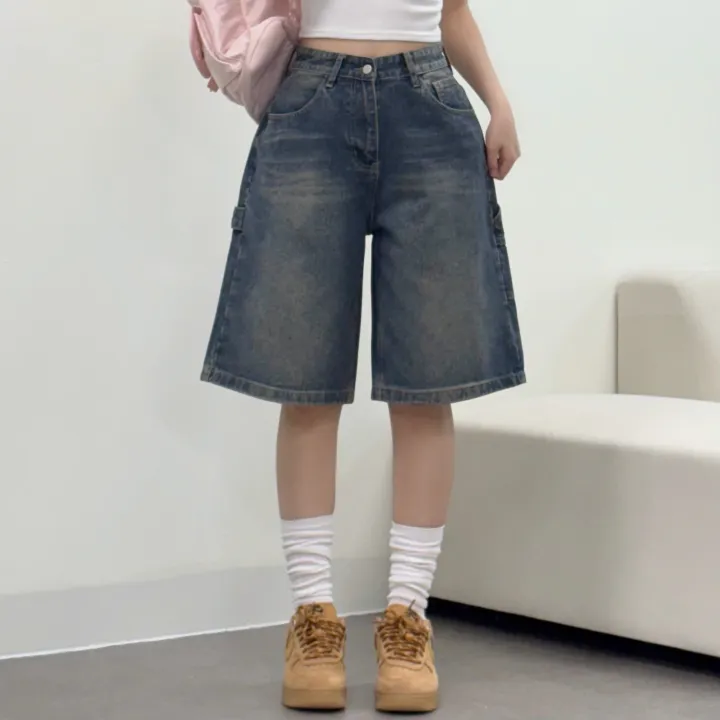 [카펜더버뮤다🐰/숏&롱/~2XL] 아일렛 카펜더 5부 7부 버뮤다 데님 숏팬츠 여름반바지 기장선택 남녀공용 하체커버 빅사이즈 (5Col) 상세 이미지 44