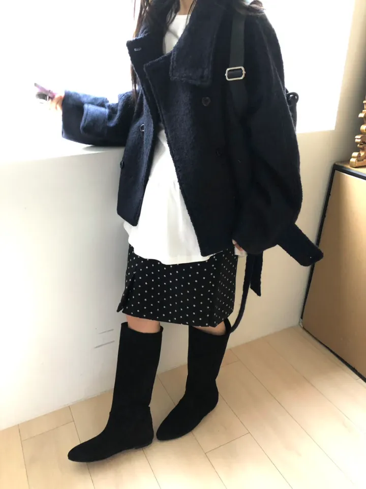 *아이당일*하이넥 더블 숏코트(2color) 상세 이미지 81