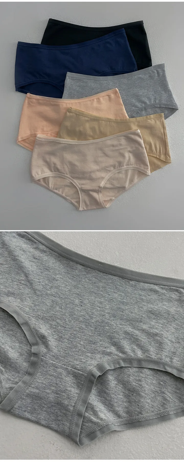 [빅사이즈 M ~ 4XL] 6colors 코튼 하프 스퀘어 팬티 면팬티 와이드팬티 상세 이미지 8