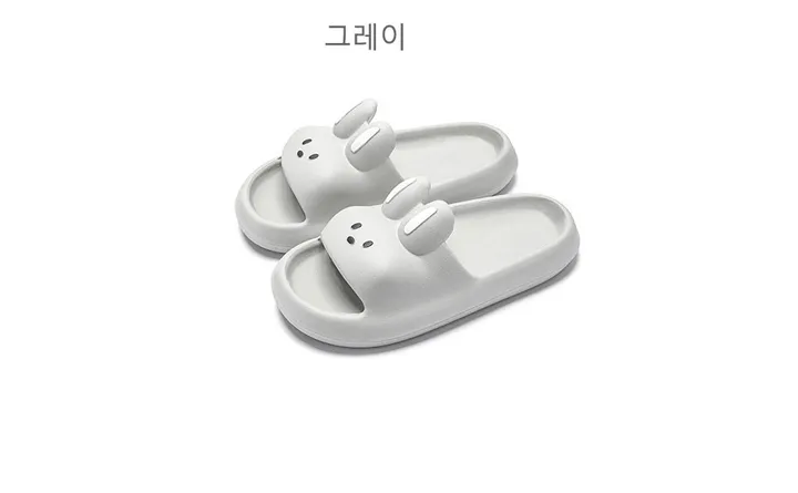 당일발송 층간소음 학생 말랑몽글 깡총 래빗 학생 토끼 슬리퍼 실내화 상세 이미지 5