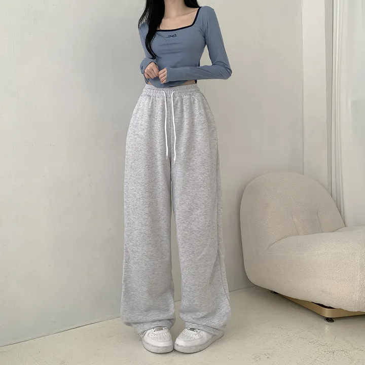묶음할인💌[숏&롱/L사이즈까지ෆ/데일리팬츠]오엔 와이드핏 롱 트레이닝 밴딩 팬츠 3colors 상세 이미지 5