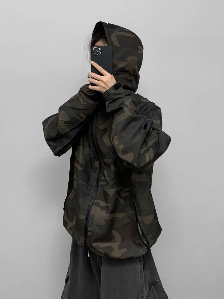 [🖤unisex] 카모 윈드 브레이커 상세 이미지 18