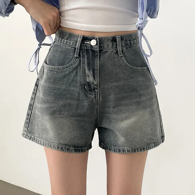 [컬러추가!/~2XL까지/made] 핏극찬, 시그니처 빈티지 데님숏팬츠 청반바지 4color 상세 이미지 21