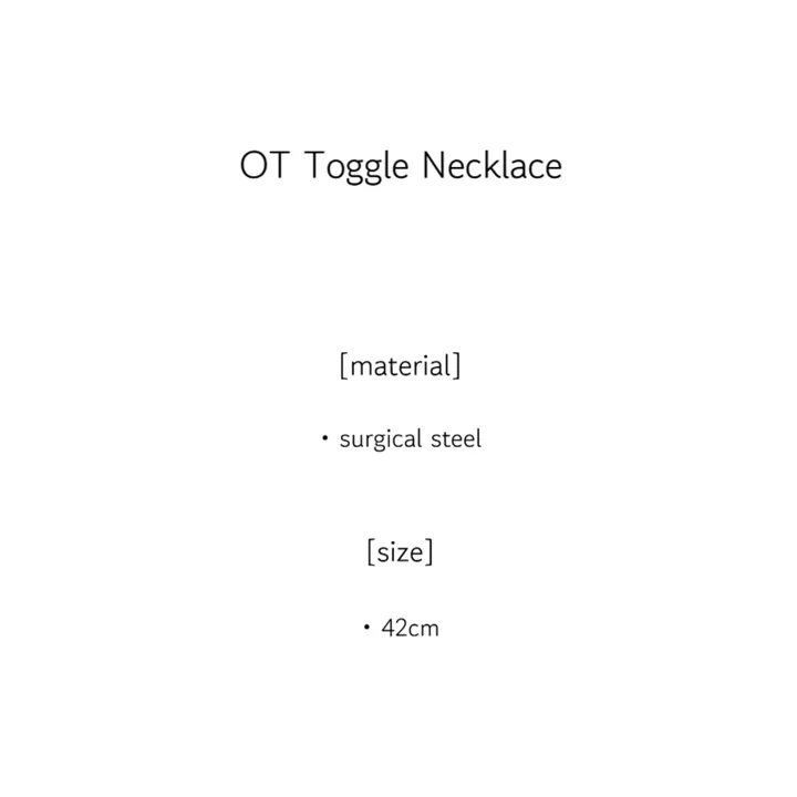 OT 써지컬목걸이 토글 토글바 뱀줄 목걸이 상세 이미지 3