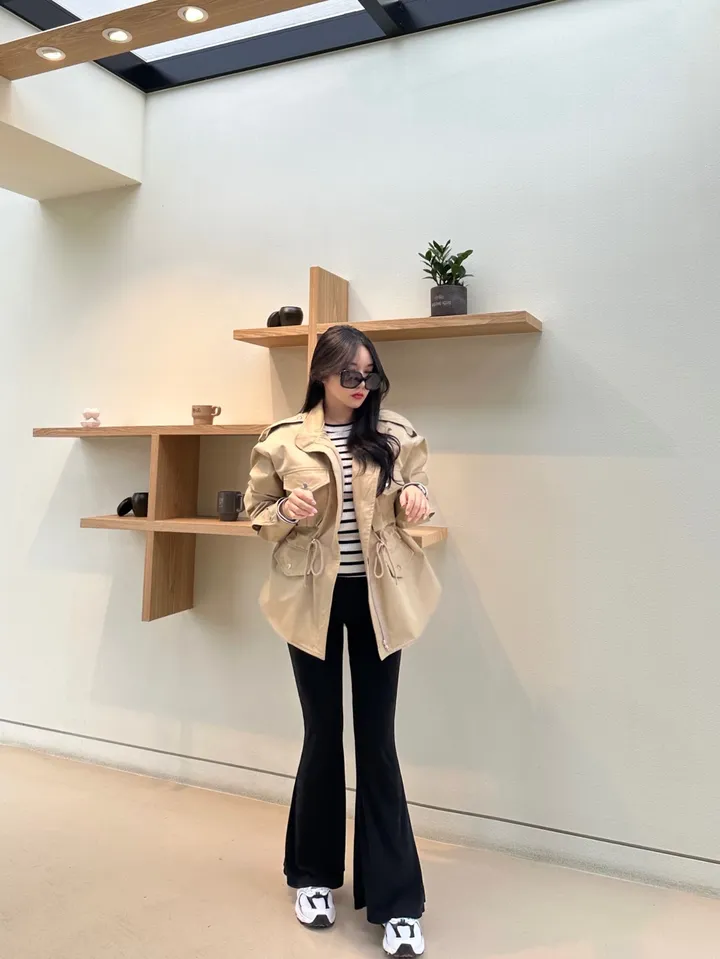 (빅사이즈가능,강력추천)루즈핏 스트링 하프야상자켓(하이퀄리티)3컬러 상세 이미지 12