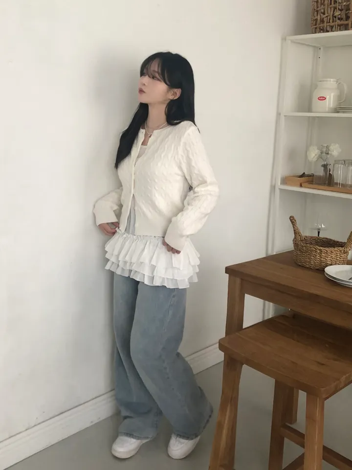 [NEW봄신상✨]데일리 라운드넥 베이직 기본 꽈배기 가디건 긴팔 9color 상세 이미지 25