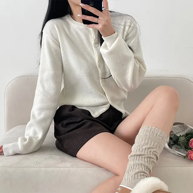 [~10컬러] 보노보노 크롭핏 단정해 니트가디건 상세 이미지 7