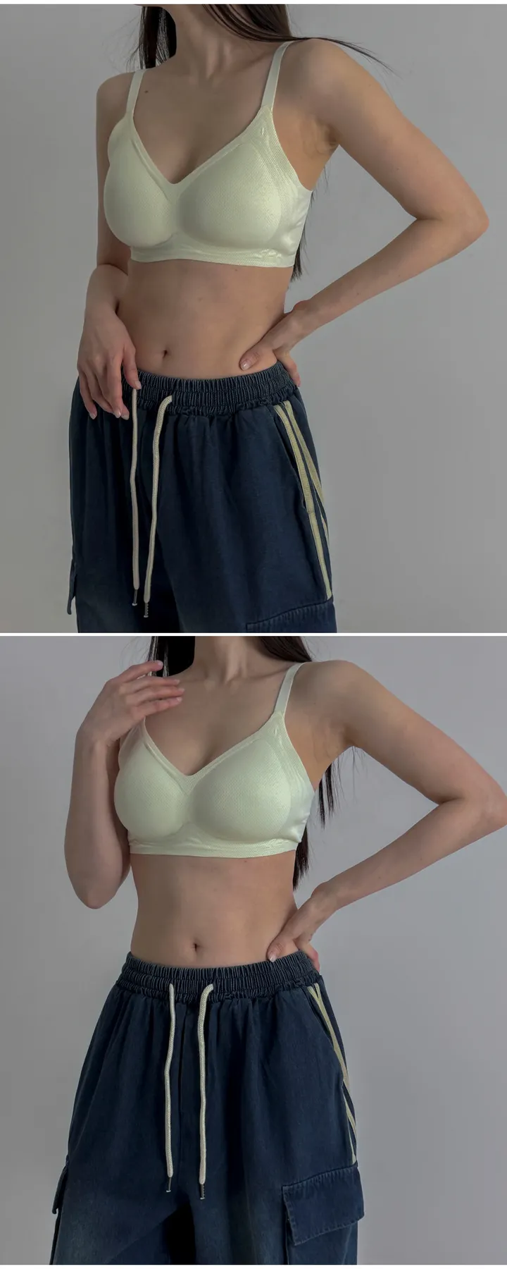 [M ~ 3XL] 5colors 매쉬 와이드 브라 빅사이즈브라 큰컵브라 상세 이미지 6