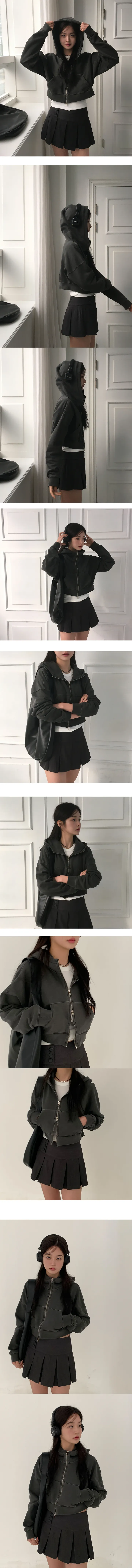 [MADE]  코어 피그먼트 투웨이 크롭 후드 집업 - 3color 상세 이미지 18