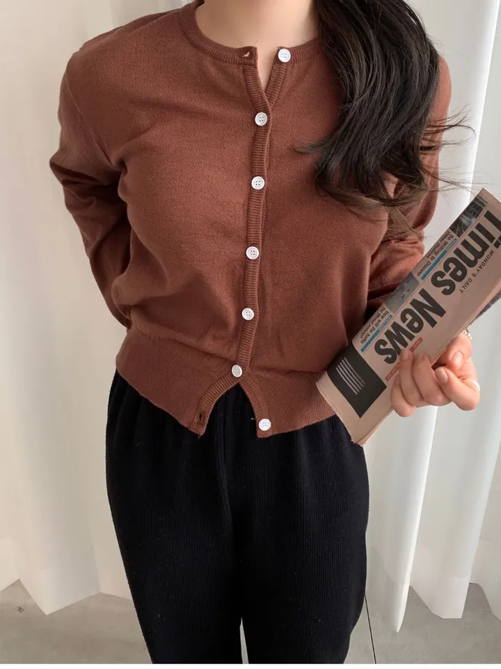 [주문폭주!][봄신상/데일리템/최저가] 아렌 베이직 라운드 가디건 (10color) 상세 이미지 62