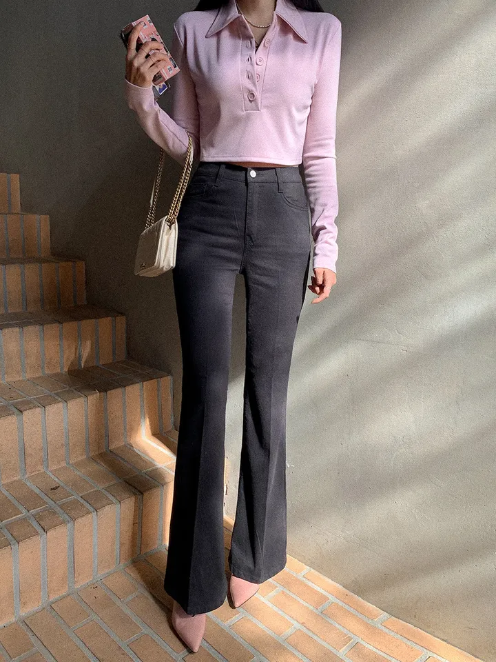 단독) 볼링레직기밴딩부츠컷 pants 💗2ver.숏/롱 (xs사이즈,숏기장 추가!) 상세 이미지 51