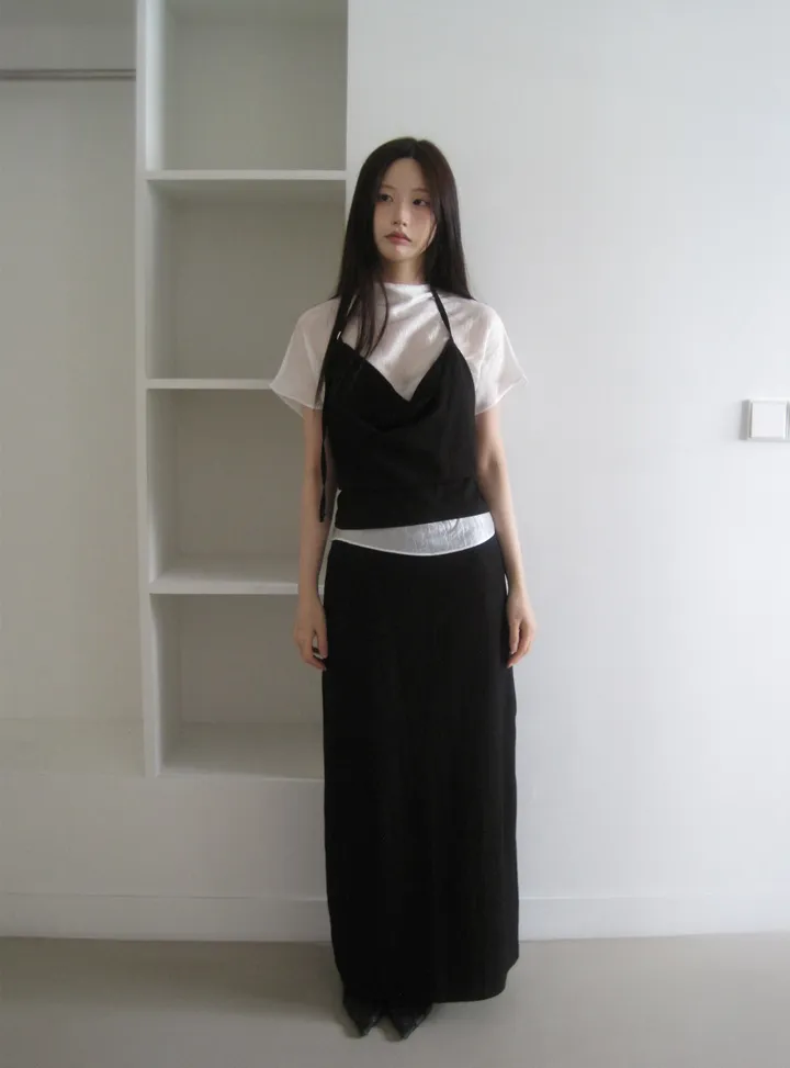 민소매 모델 착용 이미지-S1L21