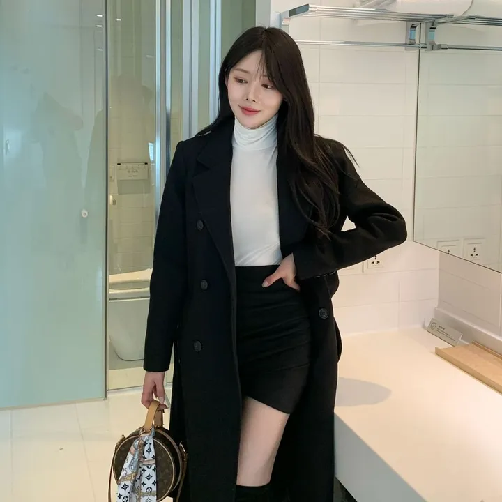 [당일출고🌹] 토토 바바리 롱코트 / 겨울코트 벨트코트 핸드메이드코트 코트 떡볶이코트 싱글코트 더블커트 밍크코트 롱패딩 숏패딩 양털코트 무스탕 겨울자켓 하객룩 아우터 점퍼 트위드자켓 트렌치코트 바바리코트 후드코트 후드롱코트 케이프코트 망토자켓 연말룩 청 상세 이미지 36