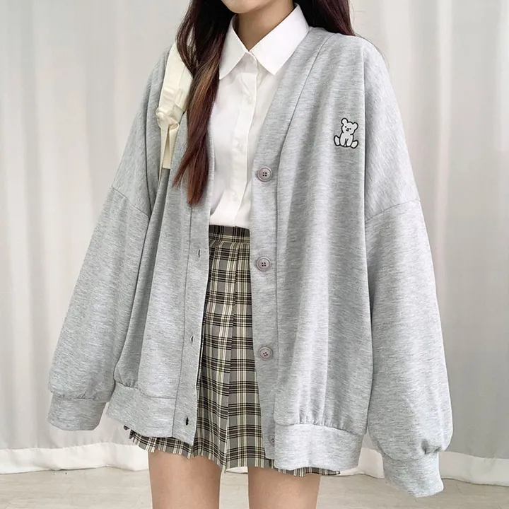 🌸봄신상/오버핏🌸 베스트 가디건 모음전 ✔ 오버핏가디건 니트가디건 학생가디건 교복가디건 스쿨룩가디건 캐릭터 빅사이즈 아우터  봄 봄옷 봄가디건 크롭가디건 롱가디건 봄아우터 상세 이미지 8