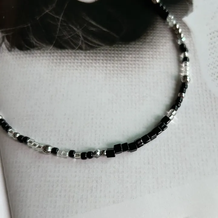 handmade] twinkle black necklace✨디자인 추가 상세 이미지 8