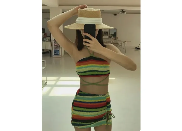 *원가이하세일* 커버업 수영복 비키니세트 스윔웨어 4피스수영복 4피스비키니 빅사이즈모노키니 빅사이즈수영복 커버업비키니 모노키니 원피스수영복 여름 휴양지룩 수영복세트 상세 이미지 93