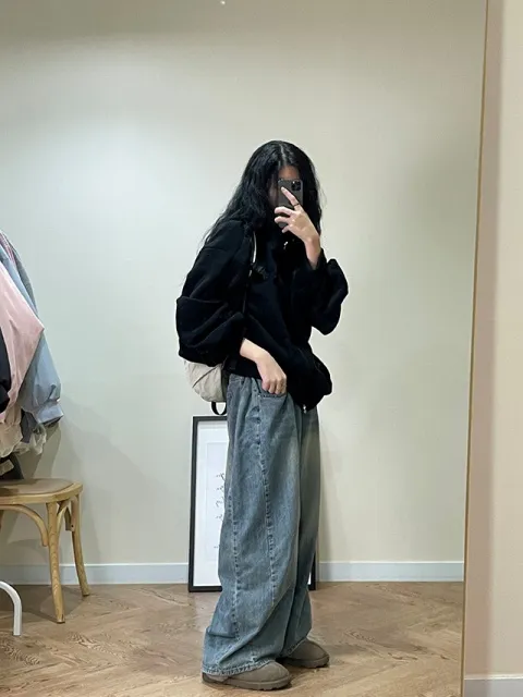 후리스 투웨이 플리스 집업 셔링 트레이닝 빅사이즈 오버핏 쇼매셔링 폴리스 캐주얼 상세 이미지 72