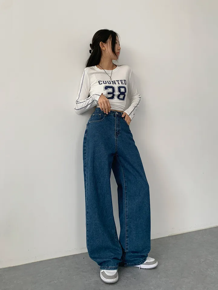 (숏,기본,롱/~XL)[사계절 인생데님,후기극찬🖤6color*사계절,스탠다드핏! 워싱 하이웨스트 데일리데님팬츠] 로키워싱스탠다드데님 상세 이미지 37