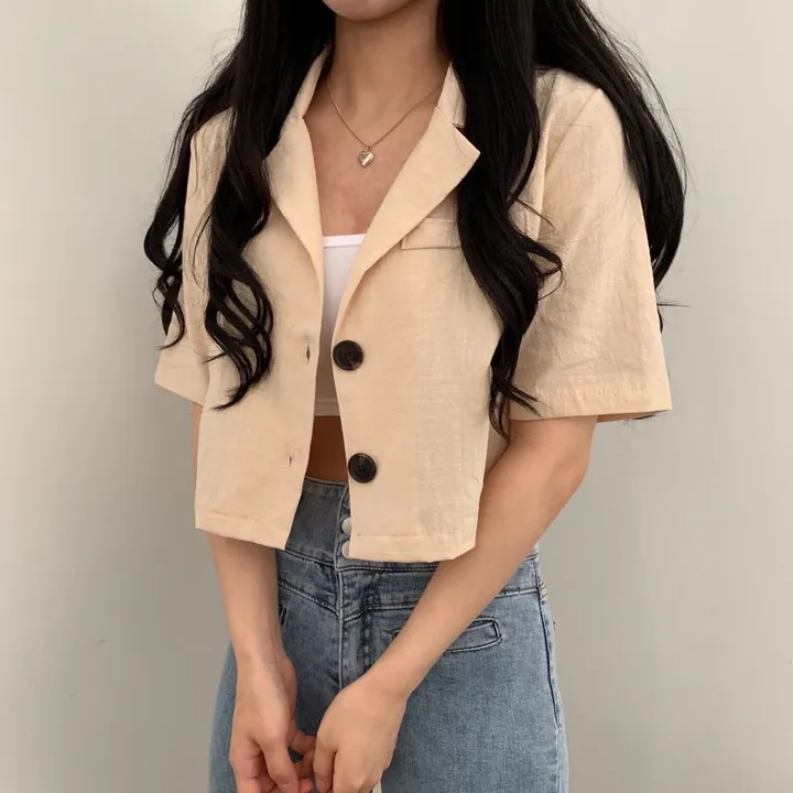 [베스트재진행] 린넨 크롭 반팔JK 상세 이미지 24