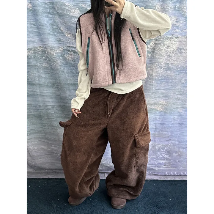 [OOTJ MADE]키치 더 힙 믹스 컬러 포인트 플리스 후리스 하이넥 집업 베스트(4color) 상세 이미지 6