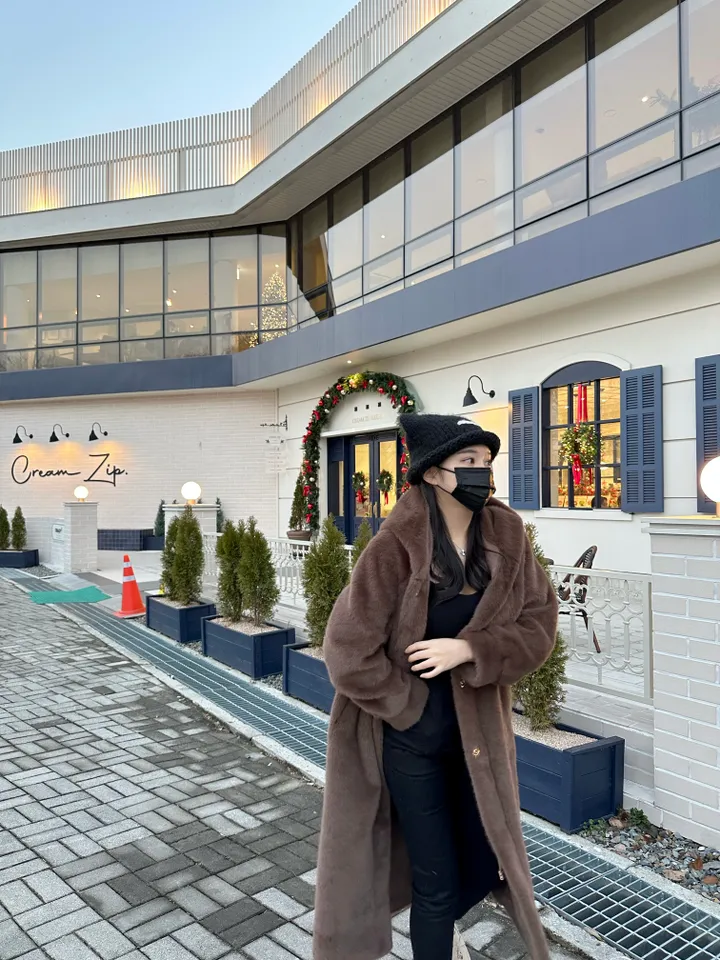 (무스탕안감)스트링 밍크 후드롱코트(매장BEST) 상세 이미지 12