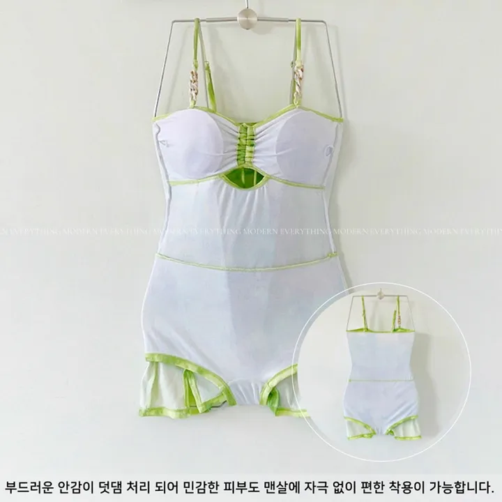 💚어디서샀어?/M-XL 나염 트임 원피스 비키니 모노키니 휴양지 호캉스 호텔 유교걸 빅사이즈 커버업 치마 스커트 수영복 상세 이미지 68