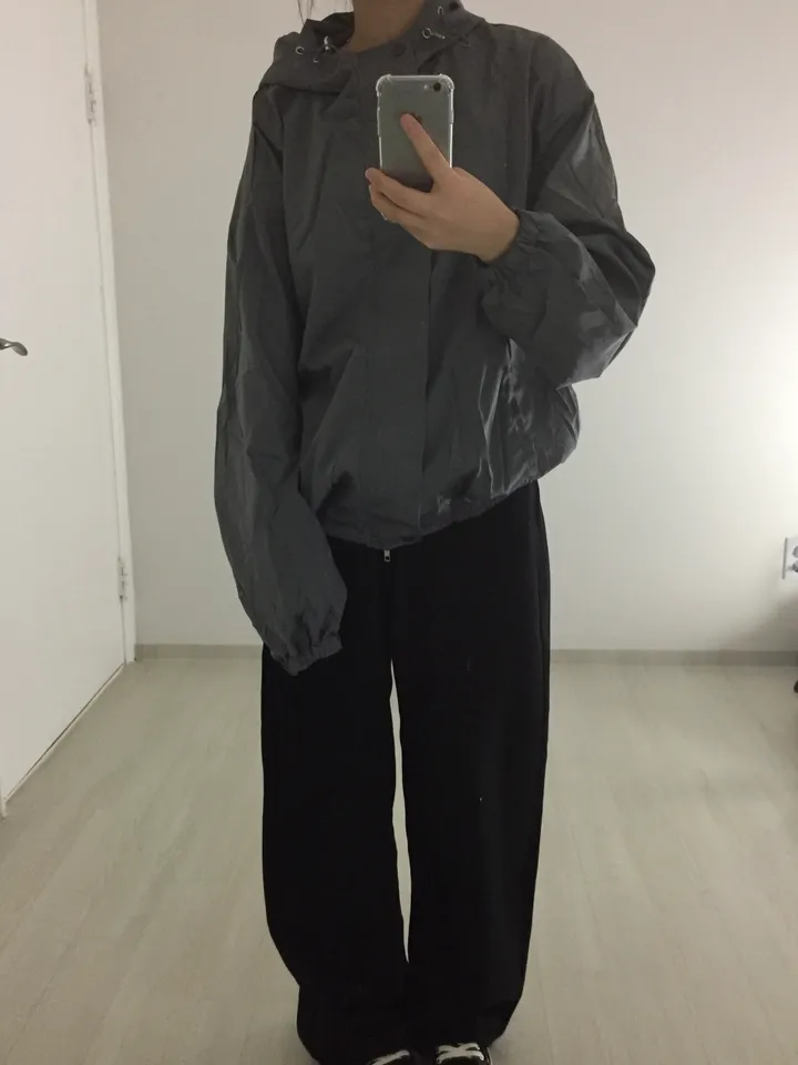 [고퀄/오버핏/안감] 후드하이넥점퍼 바람막이 상세 이미지 11