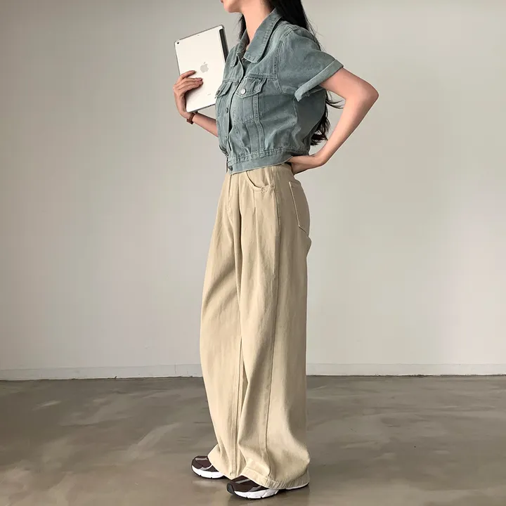 [후기극찬!/완전추천✨] 완소 웨이브 썸머 데님 반팔 자켓 청남방 - jk 상세 이미지 61