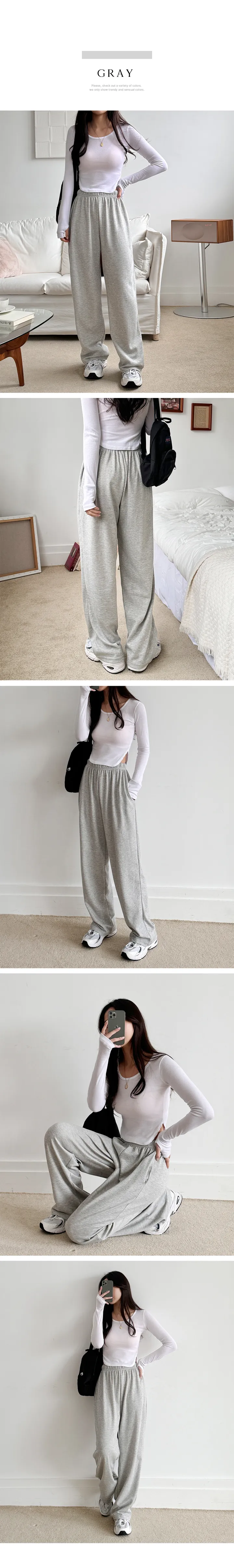 (당일발송)데일리 와이드 트레이닝팬츠(7color) 상세 이미지 6