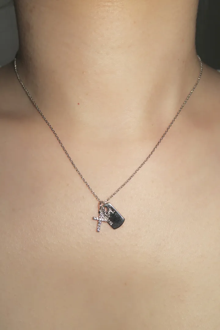 *빠른출고/주문폭주* cross tag necklace 상세 이미지 2