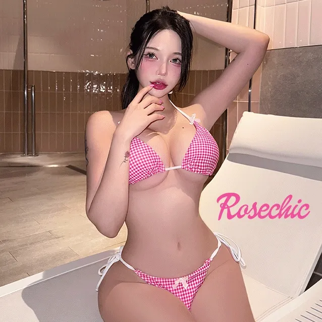 키티 체크리본 비키니 2color 상세 이미지 6