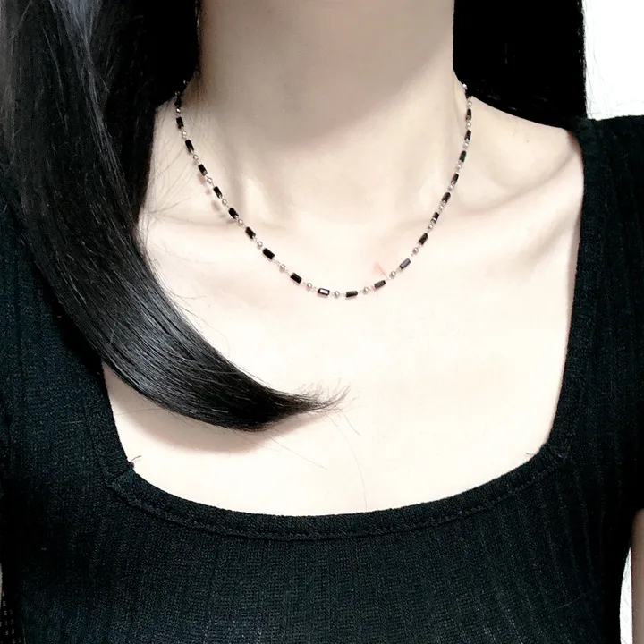 4주년 감사❤️6200원 [2개이상구매시할인]써지컬 데일리 초커 레이어드 목걸이 클립 십자가 하트 진주 볼드 군번줄 볼체인 블랙체인 상세 이미지 101