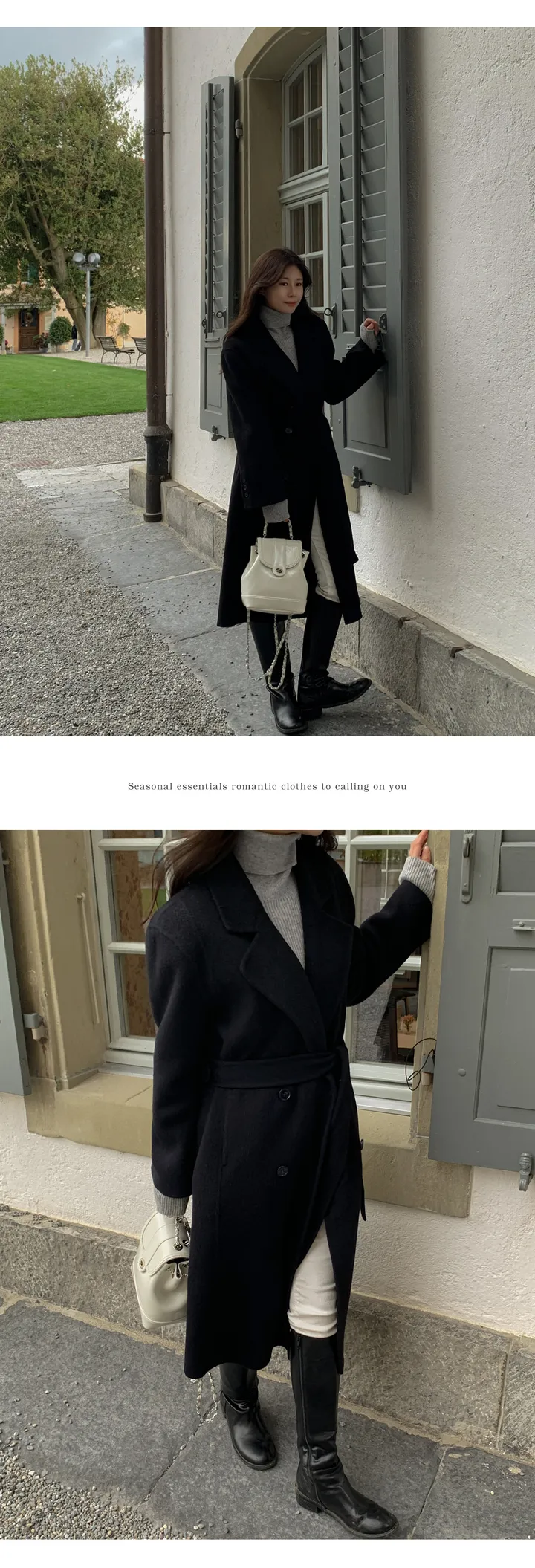 [자체제작/1만장돌파!/S-L] 브랜던 프리미엄 더블 울 핸드메이드 롱 코트 상세 이미지 179